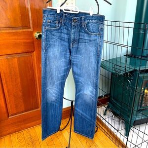 Women's Levi's 513 Denim Straight Leg Blue Jeans